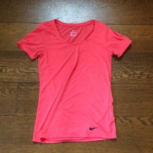 Nike Dri-Fit Coral Pink Workout Running Top XS